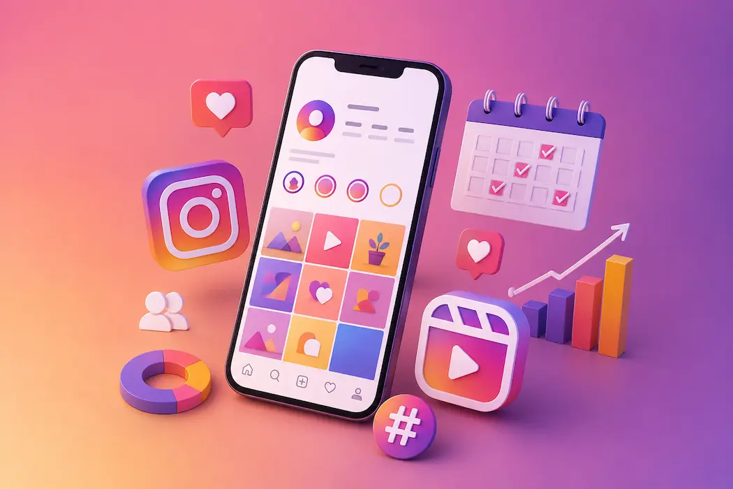 Social media marketing services in Hyderabad with Instagram content creation, reels marketing, and business growth strategy