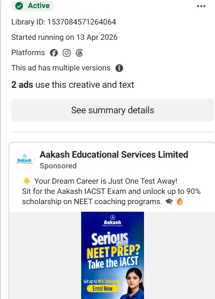 Meta Ads running on Facebook and Instagram feed showing a sponsored post as part of a professional Meta Ads management campaign