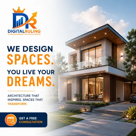 Architecture firm poster design by Digital Ruling, Hyderabad